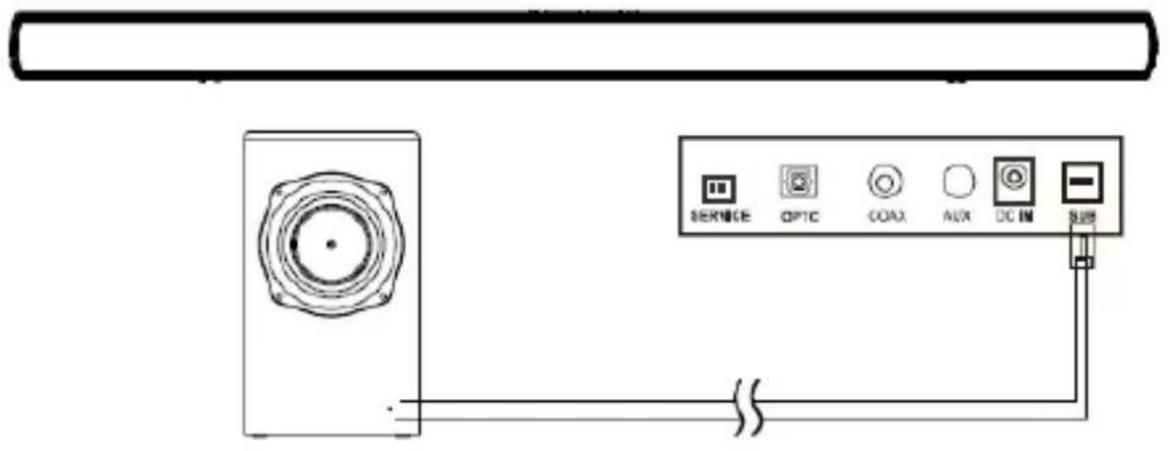 SCHNEIDER SC200SND - Conectar el subwoofer externo - 1