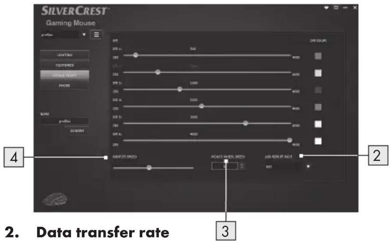 SILVERCREST SGM 4000 A1 - DPI range setting - 1