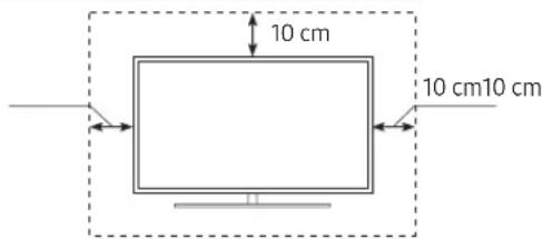 SAMSUNG BE65TH - Ventilation adaptée de votre téléviseur - 1