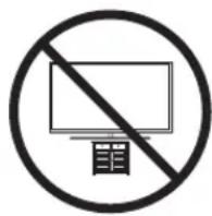 SAMSUNG BE70TH - Bezpečnostné opatrenie: Upevnenie televízora na stenu na zabránenie pádu - 1