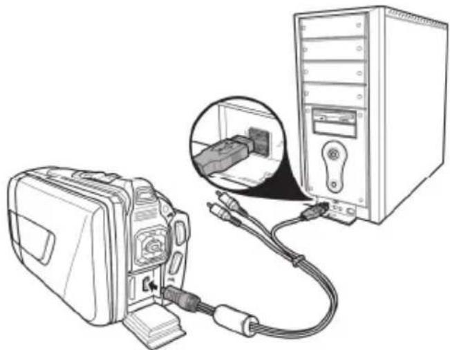 SILVERCREST SCAW 5.00 B2 - Caricare la batteria inserta nella videocamera - 1