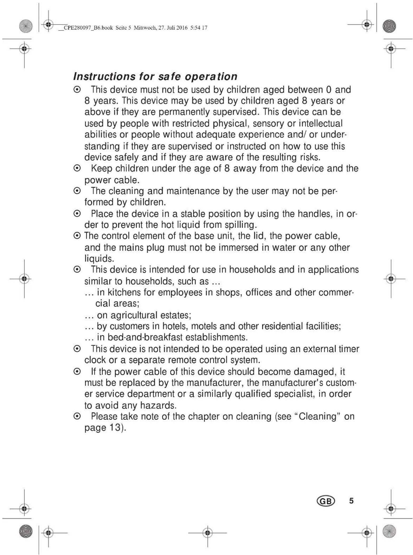 SILVERCREST SEF 2300 C3 - Symbols on your device - 3