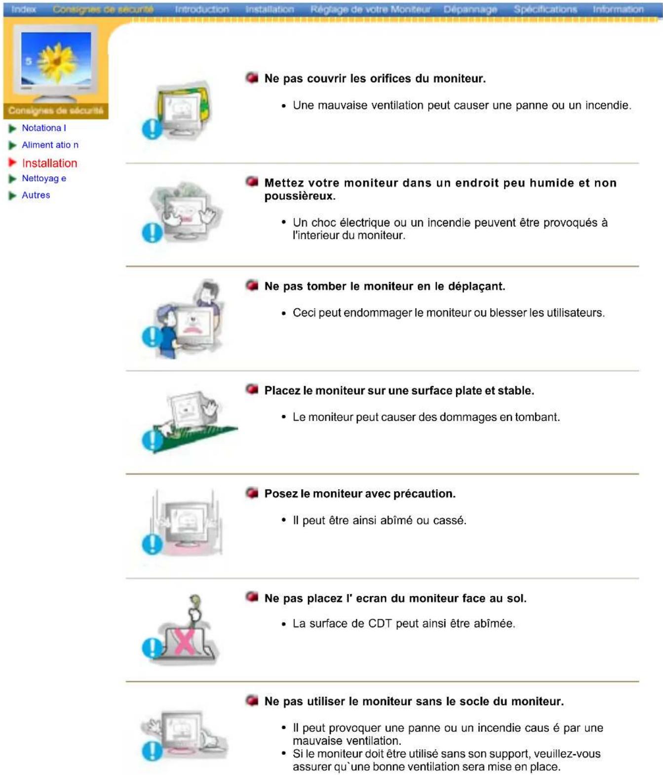 SAMSUNG SyncMaster 997MB - Conventions de Notation - 15