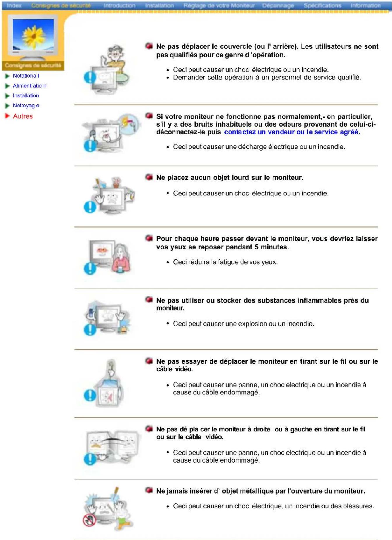 SAMSUNG SyncMaster 997MB - Conventions de Notation - 31