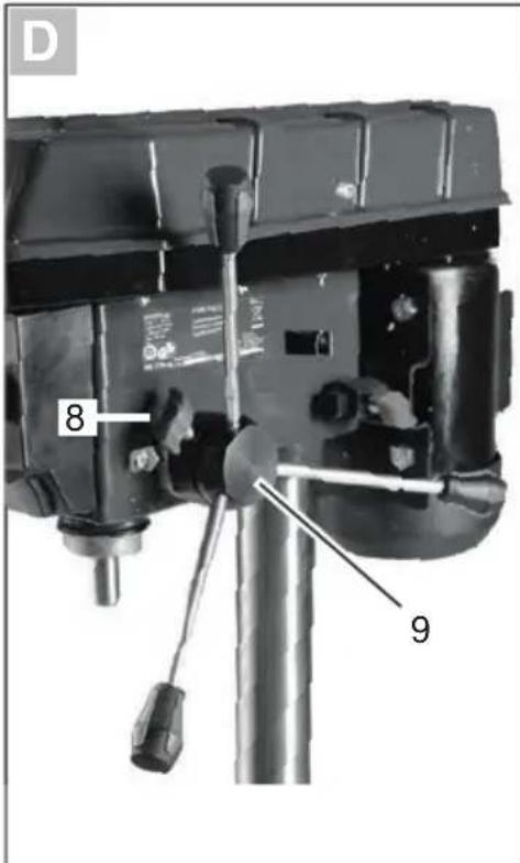 PARKSIDE PTBM 500 C3 - BENCH PILLAR DRILL - 5