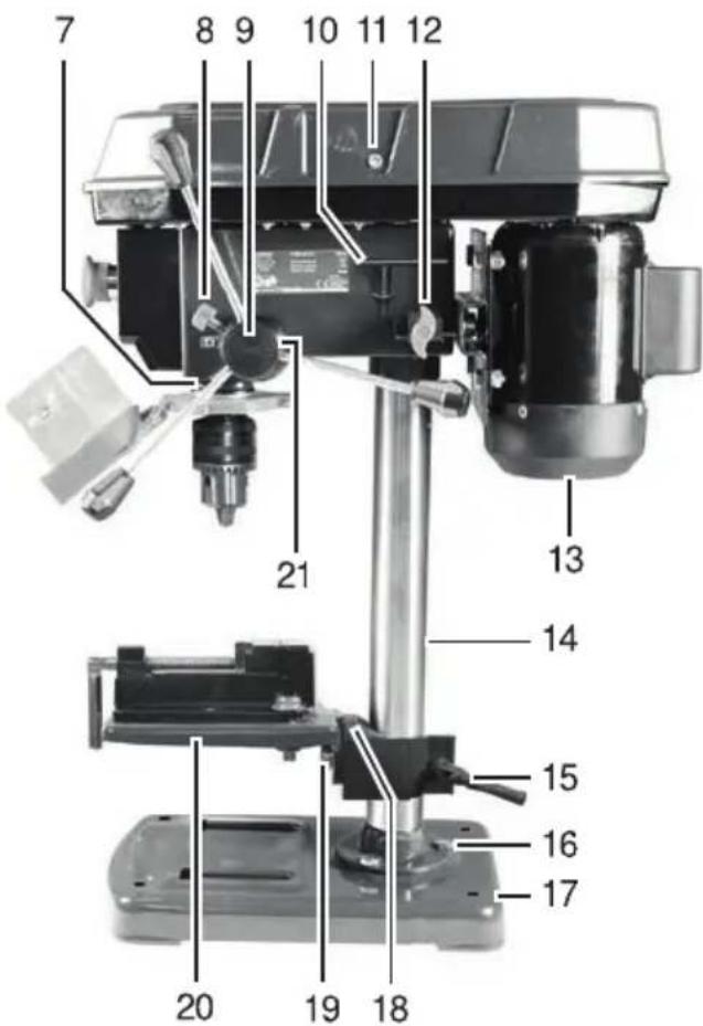 PARKSIDE PTBM 500 C3 - BENCH PILLAR DRILL - 2