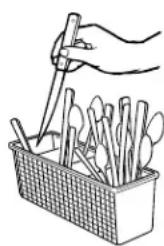 Roper RUD5750KB1 - Loading the Silverware Basket - 1