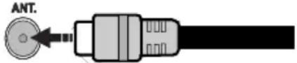 SABA LD32V180W - Ligar a antena/Cabo - 1
