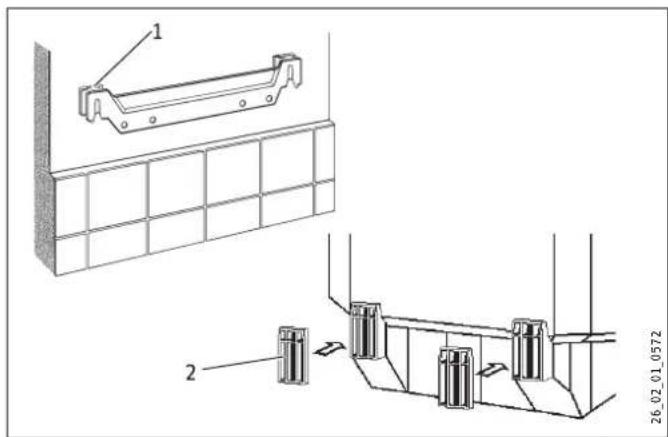 STIEBEL ELTRON SHD 100 S - Mocowanie uchwytu sciennego - 1