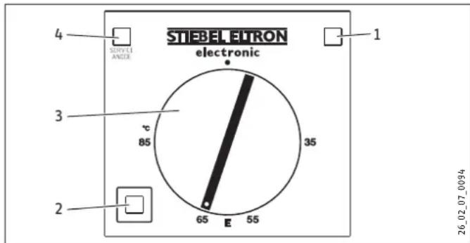 STIEBEL ELTRON SHD 30 S - Instellingen - 1