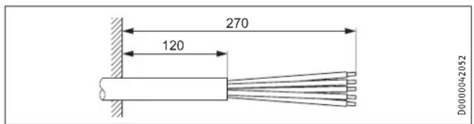 STIEBEL ELTRON HFAZ 150 - Préparation du câble de raccordement électrique - 1