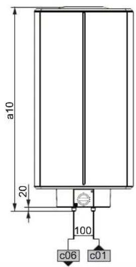 STIEBEL ELTRON HFAZ 150 - Rozměry a přípojky - 3