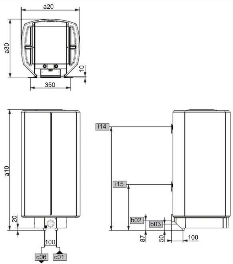 STIEBEL ELTRON HFAZ 150 - Cotes et raccordements - 2