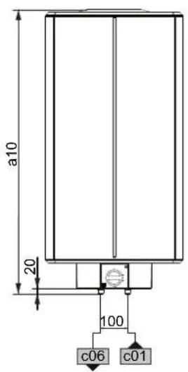 STIEBEL ELTRON HFAZ 150 - Maße und Anschlüsse - 3