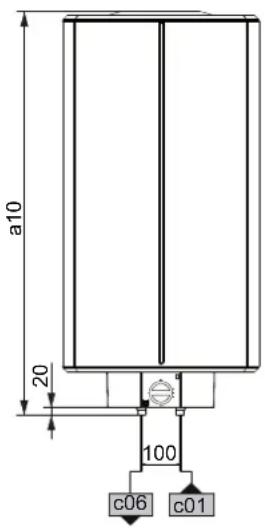 STIEBEL ELTRON HFAZ 150 - Afmetingen en aansluitingen - 3