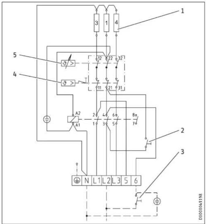 STIEBEL ELTRON HFAZ 150 - Schéma des connexions électriques et raccordements - 1