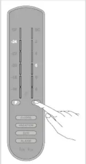 SINGER NEIGE297NFWH - Cooler Temperature Settings - 1