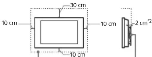 SONY Bravia KD55X7056 - Ventilación - 1