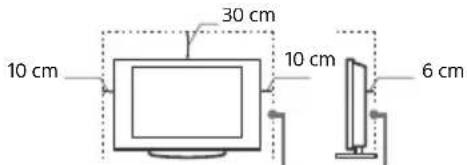 SONY Bravia KD55X7056 - Installed with stand - 1