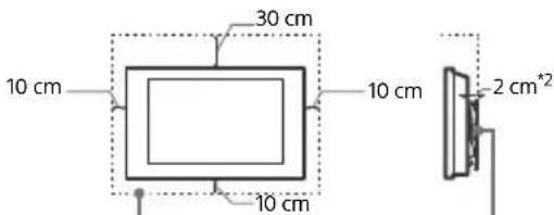 SONY Bravia KD55X7056 - Asennus seinäle - 1