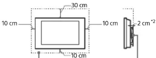 SONY Bravia KD55X7056 - Nainstalovaný na stene - 1