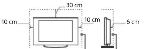 SONY Bravia KD55X7056 - Aufstellung mit dem Ständer - 1