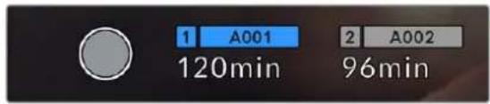 Blackmagic Design URSA Mini Pro 12K - Temps d'enregistrement restant - 1