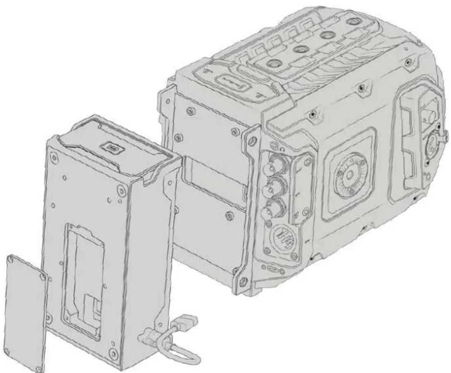 Blackmagic Design URSA Mini Pro 12K - Monter et connecter le URSA mini recorder - 1
