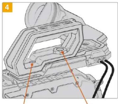 Blackmagic Design URSA Mini Pro 12K - To attach the top handle with URSA Viewfinder - 4