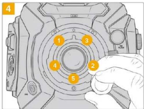 Blackmagic Design URSA Mini Pro 12K - Attaching the B4 Mount - 4