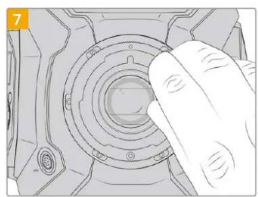 Blackmagic Design URSA Mini Pro 12K - Attaching the B4 Lens Mount - 8