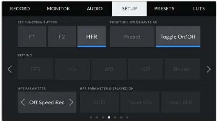 Blackmagic Design URSA Mini Pro 12K - Set Function Button - 1