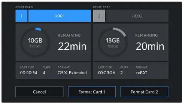 Blackmagic Design URSA Mini Pro 12K - Verbleibende Aufnahmezeit - 2