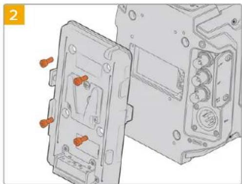 Blackmagic Design URSA Mini Pro 12K - URSA Mini Recorderをマウntおよ接送する: - 2