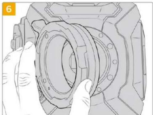 Blackmagic Design URSA Mini Pro 12K - Calage de la monture d'objectif PL sur votre URSA mini - 6