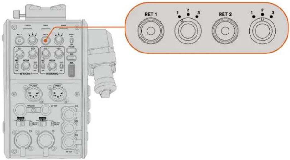 Blackmagic Design URSA Mini Pro 12K - Selecting a Return Feed - 1
