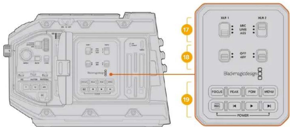 Blackmagic Design URSA Mini Pro 12K - Internes Bedienfeld - 1