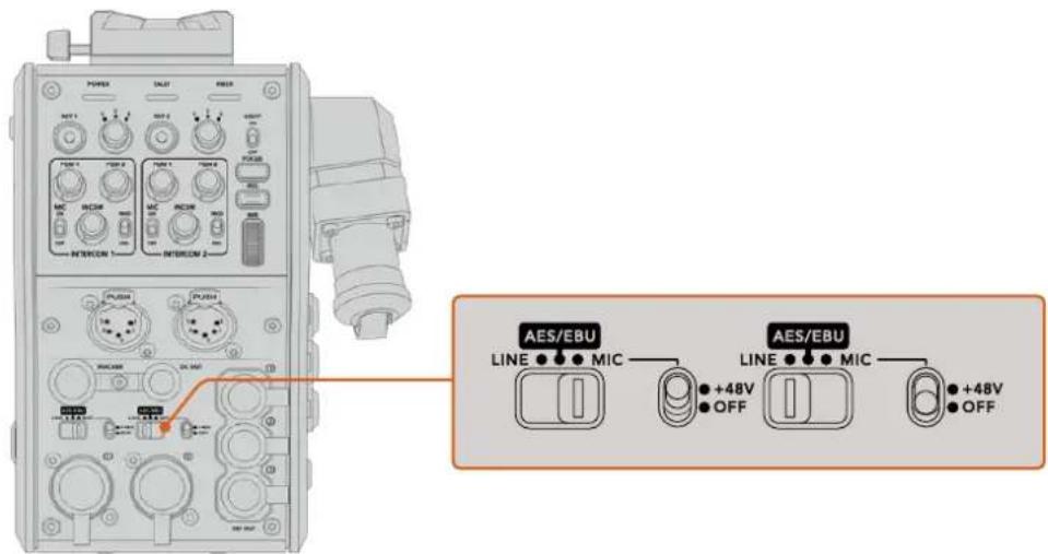 Blackmagic Design URSA Mini Pro 12K - Audio Inputs - 2