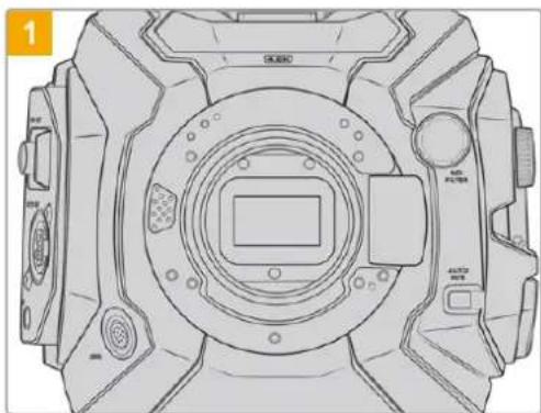 Blackmagic Design URSA Mini Pro 12K - Caler une monture d'objet f - 1