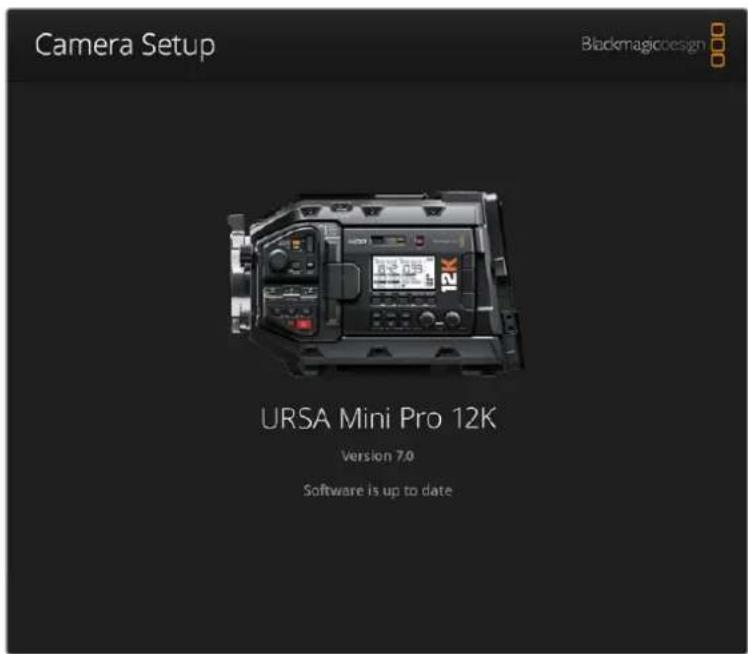 Blackmagic Design URSA Mini Pro 12K - Mise à jour du logiciel de la caméra sous mac - 1