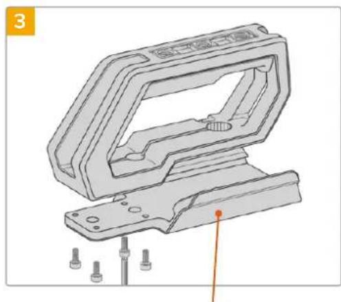 Blackmagic Design URSA Mini Pro 12K - To attach the top handle with URSA Viewfinder - 3