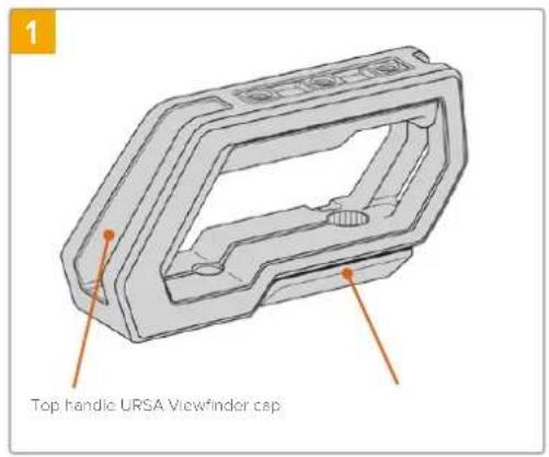 Blackmagic Design URSA Mini Pro 12K - To attach the top handle without URSA Viewfinder - 1