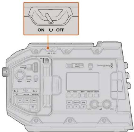 Blackmagic Design URSA Mini Pro 12K - To turn on URSA Mini Pro: - 1