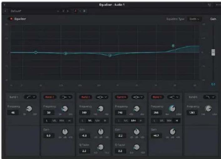 Blackmagic Design URSA Mini Pro 12K - To add EQ to a track: - 2
