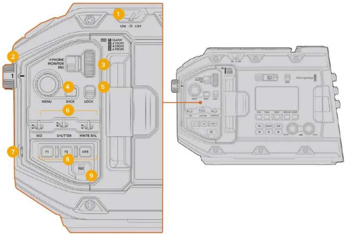 Blackmagic Design URSA Mini Pro 12K - Frontbedienfeld - 1