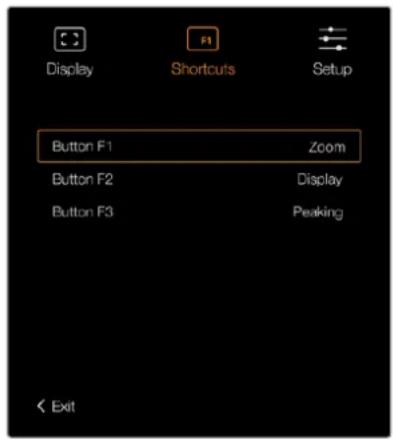 Blackmagic Design URSA Mini Pro 12K - Shortcuts - 1