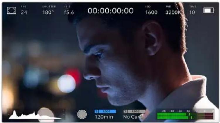 Blackmagic Design URSA Mini Pro 12K - Funktionsmerkmale des Touchscreens - 1