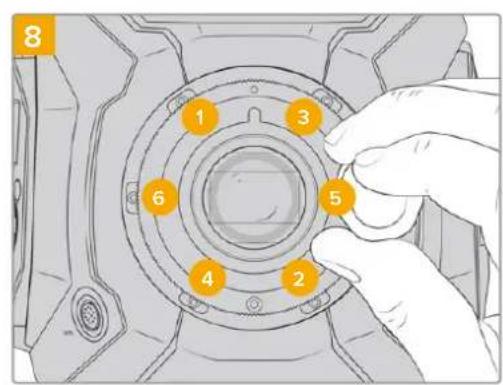 Blackmagic Design URSA Mini Pro 12K - Attaching the B4 Lens Mount - 9