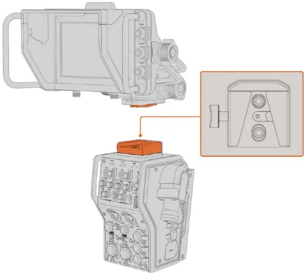 Blackmagic Design URSA Mini Pro 12K - Attaching the URSA Studio Viewfinder - 1