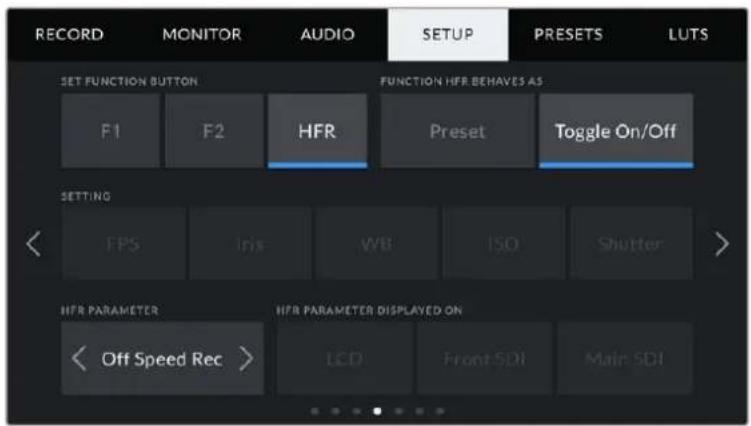 Blackmagic Design URSA Mini Pro 12K - 機能ボーニ設定 $ET FUNCTION BUTTON) - 1